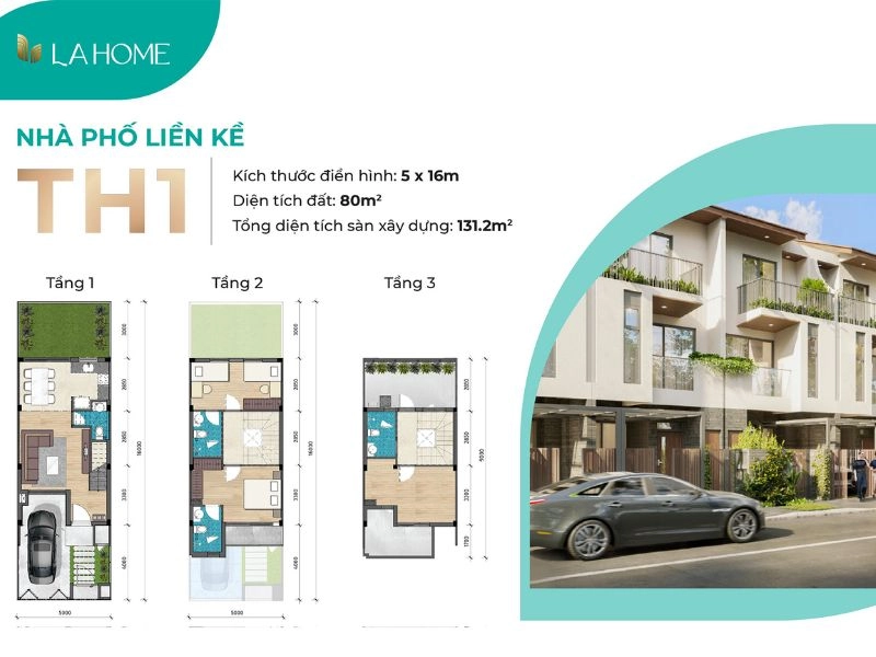 nhà phố dự án la home