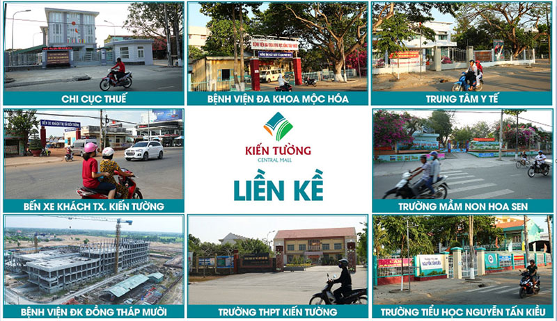 Liền kề tiện ích dự án kiến tường central mall