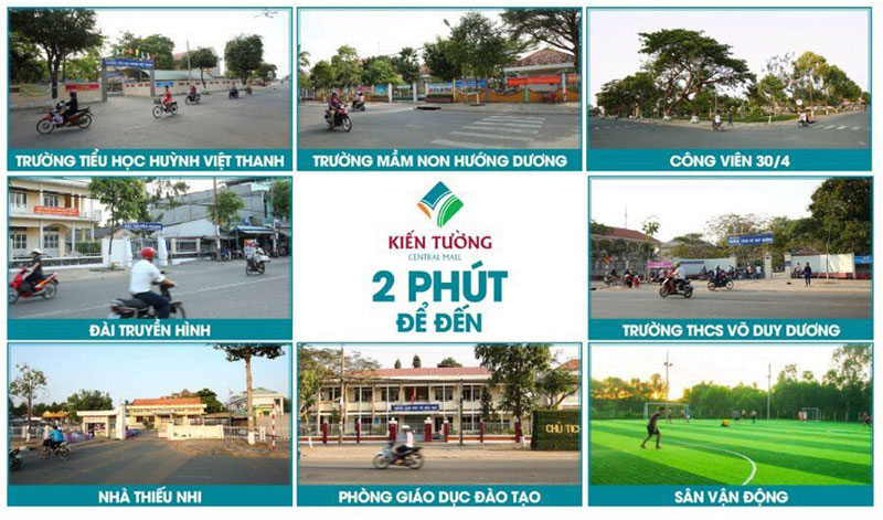 Liền kề tiện ích dự án kiến tường central mall