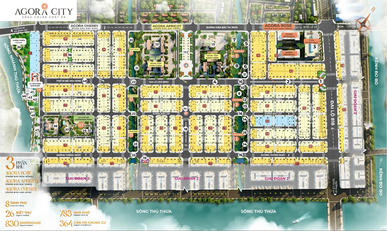 Mặt bằng agora city