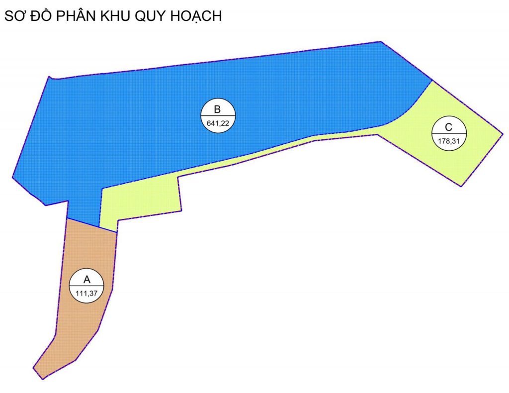 Sơ đồ phân khu quy hoạch dự án vinhomes tân mỹ
