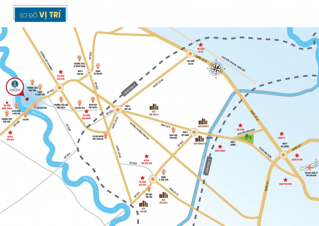 Vị trí Cát tường golden river residence