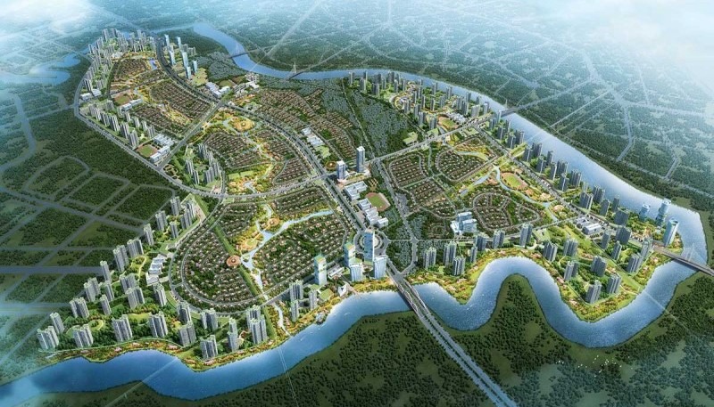Tổng thể dự án vinhomes tân mỹ đức hòa từ trên cao