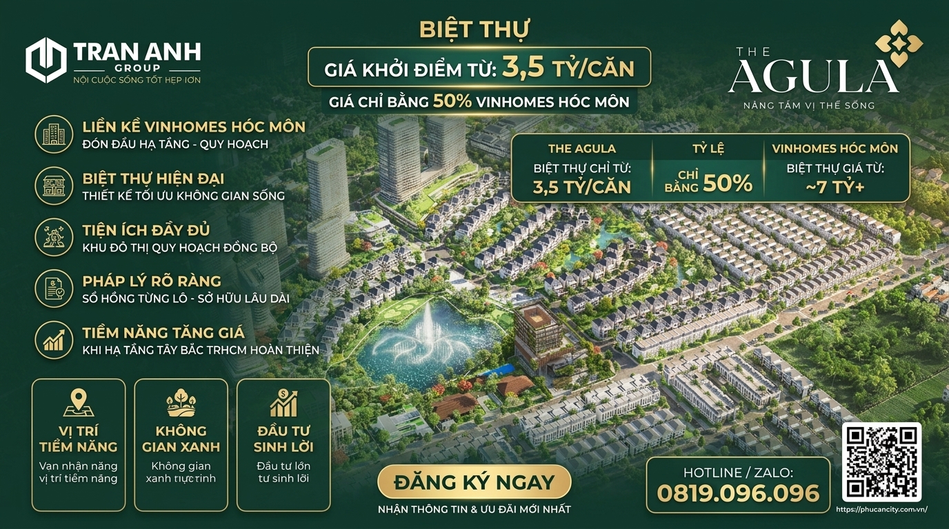The Agula – Phân khu compound điểm nhấn trong khu đô thị Phúc An City