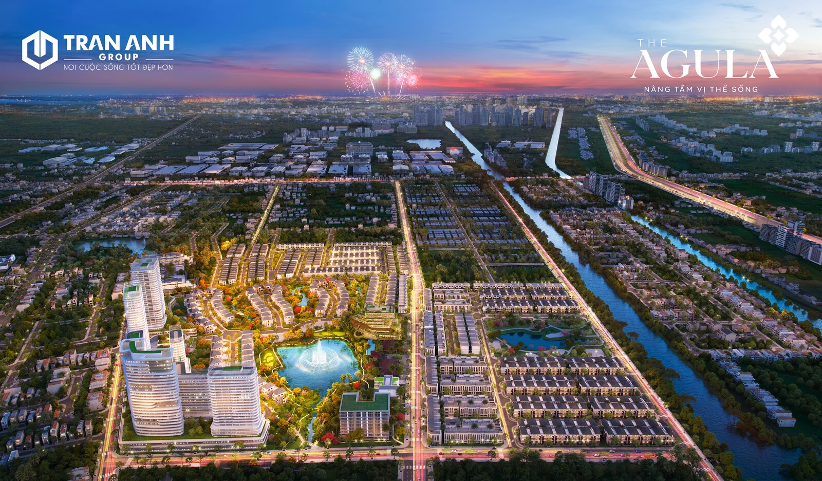 Phối cảnh tổng thể The Agula - Phúc An City